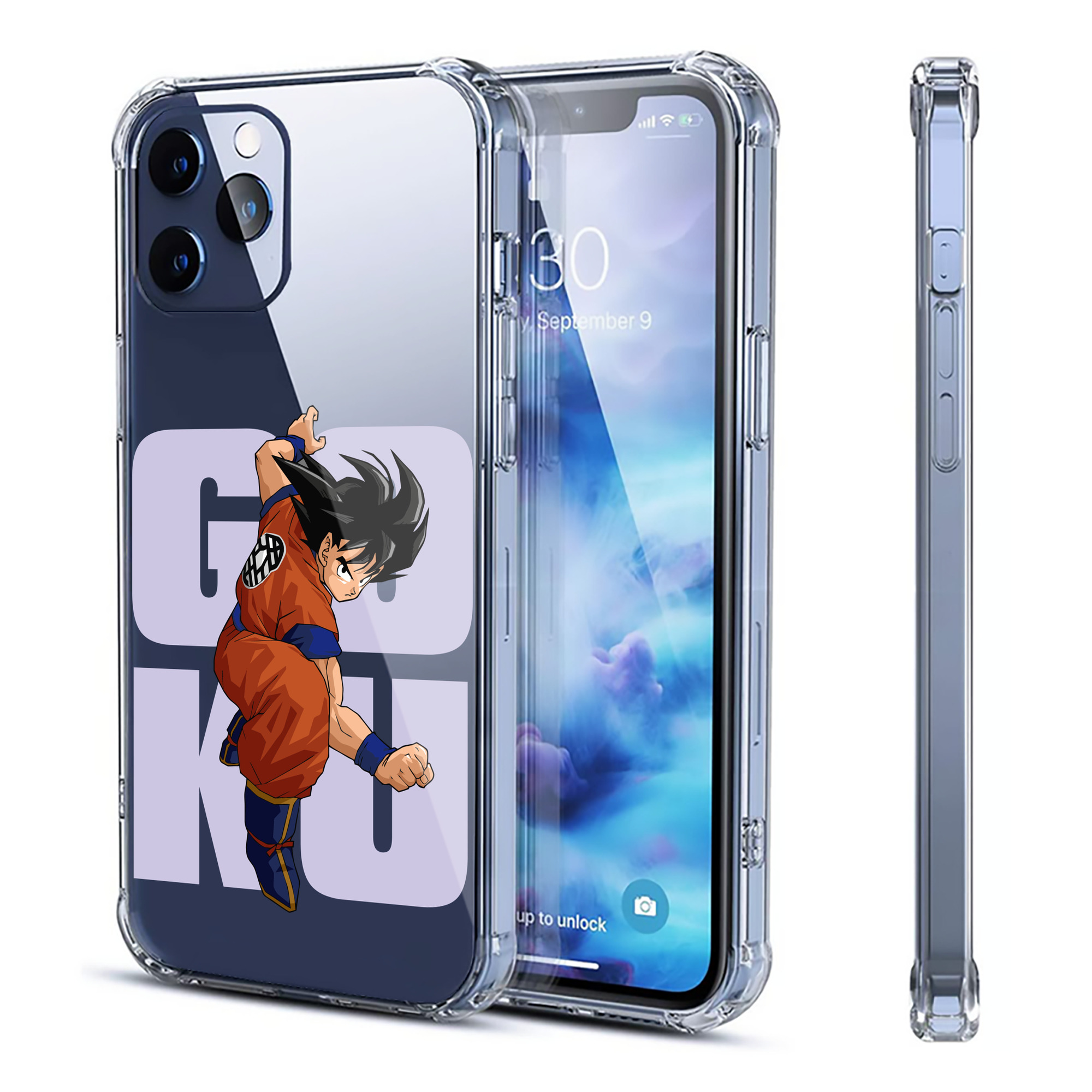 （画像用） ドラゴンボール 孫悟空（そん ごくう）Son Goku カカロット DRAGON BALL Kakarotto 【iPhone 12シリーズ対応】透明スマホケース（クリアソフトケース）